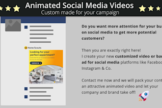 create animated video web banners