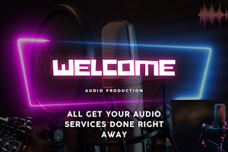 professional clean, edit, mix and master your podcast