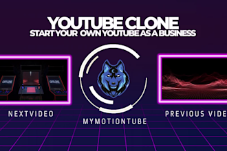 develop a video sharing and streaming website similar to youtube
