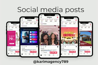 design creative custom social media posts in editable canva templates