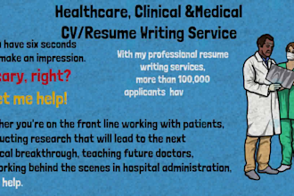 professional write medical, nursing, and healthcare resume and cv