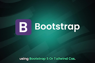 convert figma to HTML, xd to HTML, CSS, bootstrap, or tailwind CSS