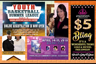 do birthday party,baby shower,corporate any flyer or poster