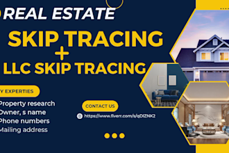 do bulk skip tracing, llc skip tracing  for real estate leads