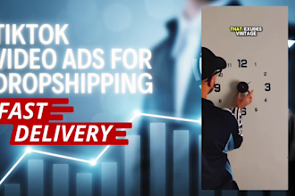 create viral tik tok video ads and ugc tiktok ads for dropshipping