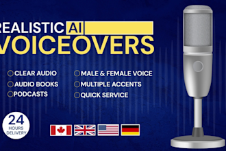 generate realistic ai voice over text to speech in 24 hours