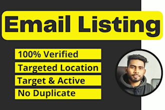 niche targeted email address collect or business mail list