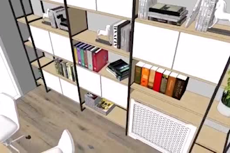 design 3d model, interior, exterior in sketch up and then render in vray, lumion