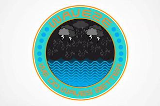 design a badge, vintage, retro and circle logo