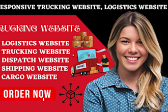 design logistics website, trucking website, dispatch shipping, towing website
