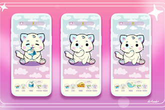 design cozy and cute UI for games and apps