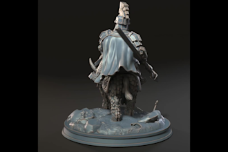 zbrush 3d sculpting for 3d character models, 3d figure miniature for 3d printing