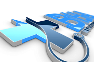 create a 3d logo animation