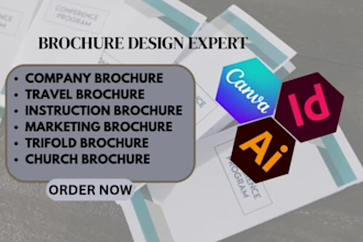 design company brochure travel brochure instruction manual brochure medcial
