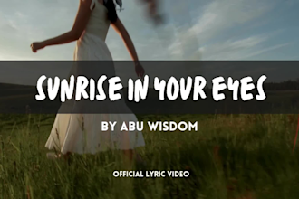 create a professional animated lyric music video with lyric animation