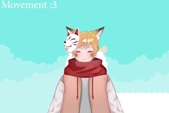 create live2d model avatar for vtuber