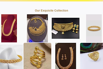 design a stunning, luxury jewelry website for al falah