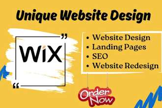 do wix website design, wix ecommerce, wix landing page, wix redesign, wix