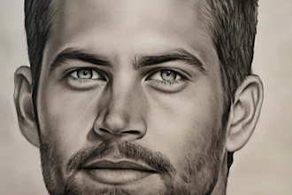 create realistic pencil portrait from your photo