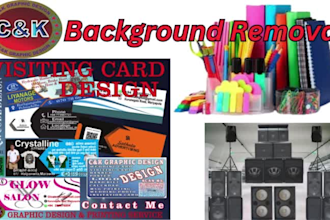 do any background removal, photo editing, color changing product retouching