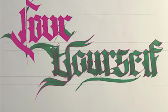 Review  write anything in gothic calligraphy