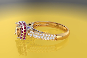 do jewelry cad design for 3d printing and antique renderings