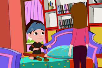 2d cartoon animation, 2d animation, 2d kids vide0, 2d video, 2d cartoon video
