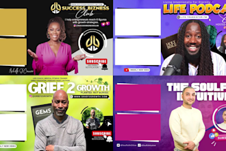 design professional custom youtube end screen outro