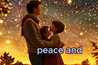 do christmas music promotion  video for any platform