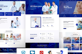 design a dental, medical, healthcare website with online appointment system