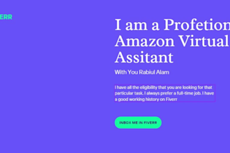 amazon fba consultant, virtual assistant , store management