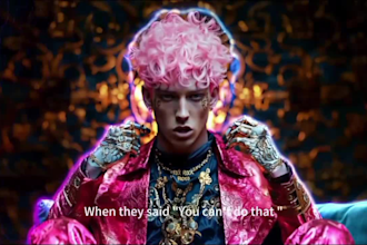 create epic ai generated music video synced to your music, animations or clips