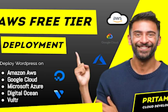 install and setup wordpress on AWS, google cloud, or azure