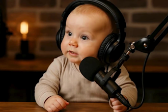 do ai baby podcast ai baby talking podcast to go viral tiktok instagram
