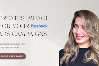 be your copywriter for your facebook ads to maximize your sales
