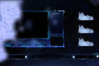 design twitch overlay, kick, twitch logo, animated stream