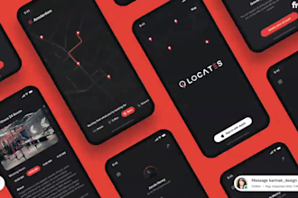 create modern and clean mobile app UI UX in figma