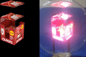 make unique 3d logo and creative object animation for hologram fan