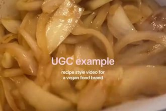 create authentic ugc video for food recipes cooking and drinks, kitchen product