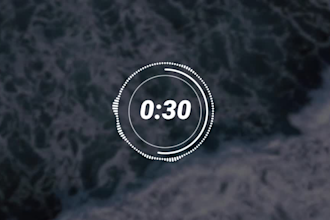 create a trendy countdown timer for you