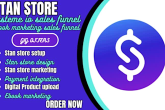 stan store setup, stan store marketing, systeme io, stan store, ebook marketing