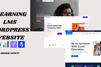 develop elearning lms wordpress website with tutor lms