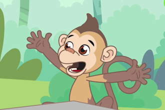 do 2d cartoon character, 2d cartoon animation video with any style