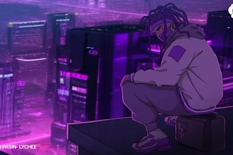 create 2d lofi animation anime style