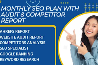 be your s eo specialist for monthly seo package, ahrefs report and website audit