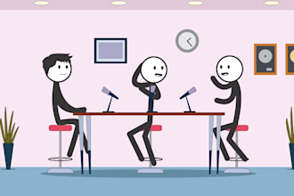 animate your podcast in stick figure version