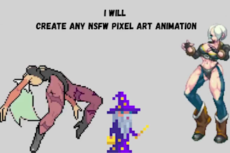 do nsfw pixel art animation sprite sheet 2d pixel art game character animation