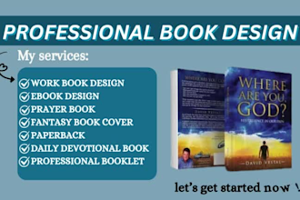 create beautiful book cover, picture book, kindle and christianity ebook design
