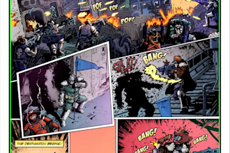 do professional comic lettering