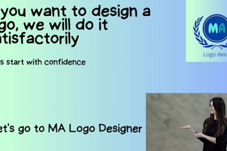 create logo and office background